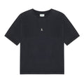Camiseta negra y efecto lavado vintage