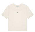 Camiseta logo básica crema crudo